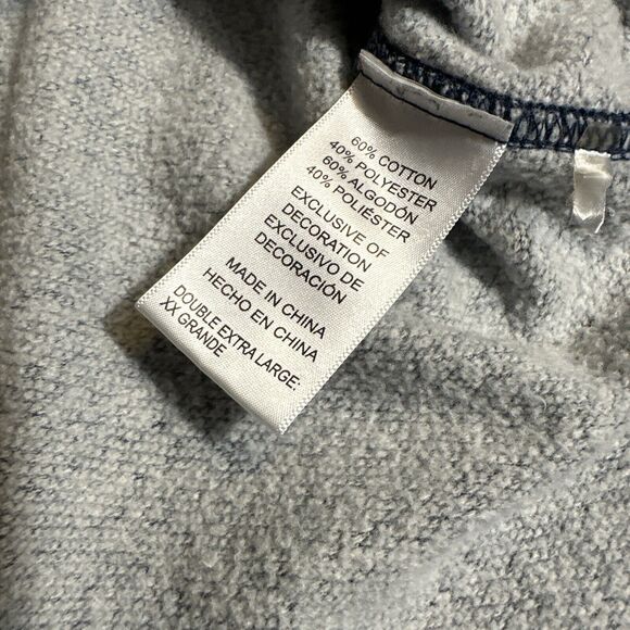 Tommy Bahama Mens Sweatshirt 2XL Blue Gray Pullover Crew Neck Lightweight Fleece - Picture 5 of 11